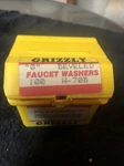 Vintage Beveled Grizzly Faucet Washers Plastic Container W70-B W/ 88. Fixed Price $19.99.