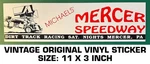 Speedway Dirt Track Racing - Vintage Original Decal Sticker Mercer, Pa. Fixed Price $10.23.