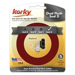 Dual Flush Valve Seal Assortment Fits Specific Toilets. Fixed Price $18.50.