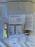 Jado Door Lever Full Dummy Set Polished Brass. Fixed Price $125.00.