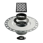 All-in-one Shower Drain Kit With Abs/pvc 2" Flange, 4" Grate Assembly. Fixed Price $187.90.