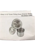 Elkay Lkdd 3-1/2"D Stainer Basket Stainless Steel Complete New Box. Fixed Price $50.00.