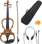 Cecilio Left-handed 4/4 Yellow Maple Metallic Electric Violin W/ Ebony Fittings. Fixed Price $90.99.