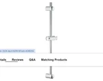 New Grohe 27499000 #273 Euphoria 24" Slide Bar. Fixed Price $52.91.