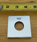 Grohe Square Rosette Trim Plate 2X2" - Chrome Finish. Fixed Price $41.40.