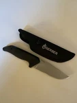 Gerber Hunting Knife And Sheath Fixed Blade Moment 1/2 NO.8970513D. Fixed Price $50.00.