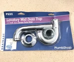 Nos Lavatory Wall Drain Trap - 1/4 In. O.d. Chrome Plated Brass Plumbshop 1998. Fixed Price $17.99.