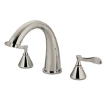 Kingston Brass KS236.CFL Century Deck Mounted Roman Tub Filler - Nickel. Fixed Price $409.47.