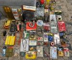 Vintage Handyman Home Improvement Hinges Plumbing Electric Grandpa Junk Shelf. Fixed Price $100.00.