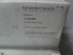 Newport Brass 13-13/ORB Alveston Double Robe Hook Oil Rubbed Bronze. Fixed Price $79.00.