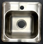 Elkay D115151 Dayton Stainless Steel 15" X 5-3/16" Drop-in Bar Sink, Satin. Fixed Price $79.00.