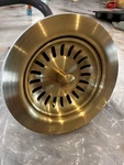 Mountain Plumbing MT300/SB Satin Brass 3.5 Designer Kitchen Sink Strainer New. Fixed Price $40.00.