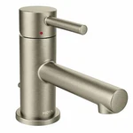 Moen 6191BN Align Single Hole 1-HANDLE Low-arc Bathroom Faucet, Brushed Nickel. Fixed Price $244.00.