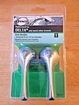 Danco For Delta Chrome Bathroom Faucet Handles Universal Fit On 1/4 Turn. Fixed Price $13.99.