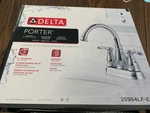 Delta Porter 25984LF-ECO Centerset Bathroom Faucet Handle Chrome. Fixed Price $30.00.