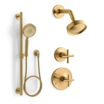 Kohler Purist TS14422-3-BGD Shower System, Vibrant Moderne Brushed Gold. Fixed Price $1550.00.