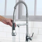 Chrome Kitchen Sink Faucet Pull Down Spray Swivel Spout Single Handle Mixer Tap. Fixed Price $30.99.