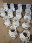 Lot 13 Oatey 43605 3" Pvc Open Offset Toilet Flange With Stainless Steel Ring. Fixed Price $61.74.