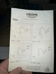 Grohe 20708L00 Talia Wideset Kitchen Faucet, With Spray, Less Handles, White. Fixed Price $499.00.