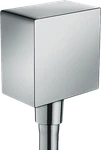 Hansgrohe 26455001 Fixfit Wall Outlet Square With Check Valves In Chrome. Fixed Price $107.80.
