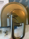 Grohe 19713AVO Chiara Shower Trim Arch Plate Satin Nickel Germany Nos Open Box. Fixed Price $489.95.