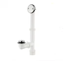 Everbilt Easy Touch 1.5" Poly Pipe Bath Waste & Overflow Drain, White Chrome. Fixed Price $13.40.