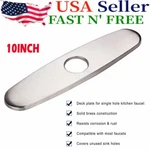 10" Faucet Plate Hole Tap Cover Deck Stainless Steel Bathroom Kitchen Sink. Fixed Price $7.55.
