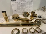 New Open Box Kohler K-7159-PB Polished Brass Pop Up Drain For Freestanding. Fixed Price $950.00.