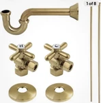 Kingston Brass KPK107P Traditional Plumbing Sink Trim Kit With P-trap, Brushed. Fixed Price $225.00.