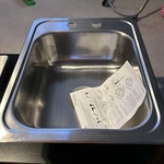 Elkay Celebrity 17" Drop Single Basin Stainless Steel Bar Sink CR17212. Fixed Price $60.00.
