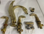 Sherle Wagner Style Swan Tub Hardware Decorative Faucet With Handles. Fixed Price $550.00.