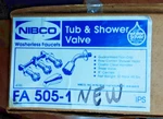 Nibco Tub And Shower Kit Fa 505 500 Series 3 Valves Hard To Find Replacem. Fixed Price $39.95.