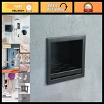 Recessed Shower Soap Holder & Foot Rest, Matte Black Stainless Steel, 5.9"X4.8. Fixed Price $92.69.