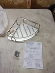 American Standard Passage Corner Shower Shelf In Brushed Metal. Fixed Price $33.00.