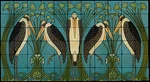 Art Nouveau Marabou Stone Marble Tile Mural Backsplash 44X24 William Morris. Fixed Price $365.00.