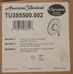 American Standard TU385500.002 Reliant Shower Trim Kit In Polished Chrome. Fixed Price $44.99.