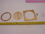 QTY=10 Sets; Mountain Plumbing MT231 Shower Grid Trim Set, Gold Drain Grate. Fixed Price $160.00.