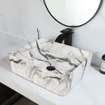 Bathroom Sink Hotel Home Hand Wash Basin Mixer Faucet Pop Up Drain Deck Mounted. Fixed Price $125.99.
