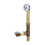 Central Brass N' Shower Bathtub Trip Lever Lift Copper Drain Chrome Kit. Fixed Price $49.00.