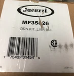 Jacuzzi Linear 1-1/2" Tub Drain Kit Overflow MF35826 Brushed Nickel. Fixed Price $120.00.