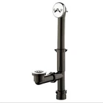 New!! Everbilt Trip Lever 1-1/2 In. Black Poly Pipe Bath Drain Brushed Nickel. Fixed Price $14.99.