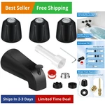 Tub Shower Trim Kit, Matte Black Knob And Bath Spout, For Price/pf.... Fixed Price $61.87.