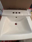 American Standard 0321026.020 Declyn 18-1/2" Wall Mounted 3-HOLE Bathroom Sink. Fixed Price $87.95.