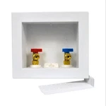 Oatey F1807 Washing Machine Box, 1/4-TURN Valves, Adjustable, Pex, White. Fixed Price $27.99.