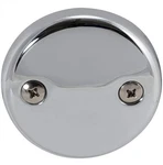 Ez-flo Two-hole Bathtub Overflow Face Plate With Brass Screws, Chrome, 35245. Fixed Price $12.00.