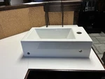 Ws Collections Hox 17-4/5 Ceramic Vessel Bathroom Sink With Single Faucet. Fixed Price $250.00.