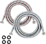 15FT Long Washing Machine Hoses Upgrade By - Braided Stainless Steel Washer. Fixed Price $29.87.