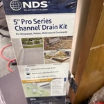 Nds Series Drain Kit 5-1/2 In. X 39-3/8 Deep Profile Channel, Gray Pl.... Fixed Price $65.48.