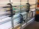 Cobra Garage Door Storage Rack 21" Black Abs Fishing Rod Holder Organizer. Fixed Price $54.15.