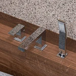 Alfi Brand AB2322 Deck Mounted Tub Filler Square Hand Held Shower Head. Fixed Price $391.50.
